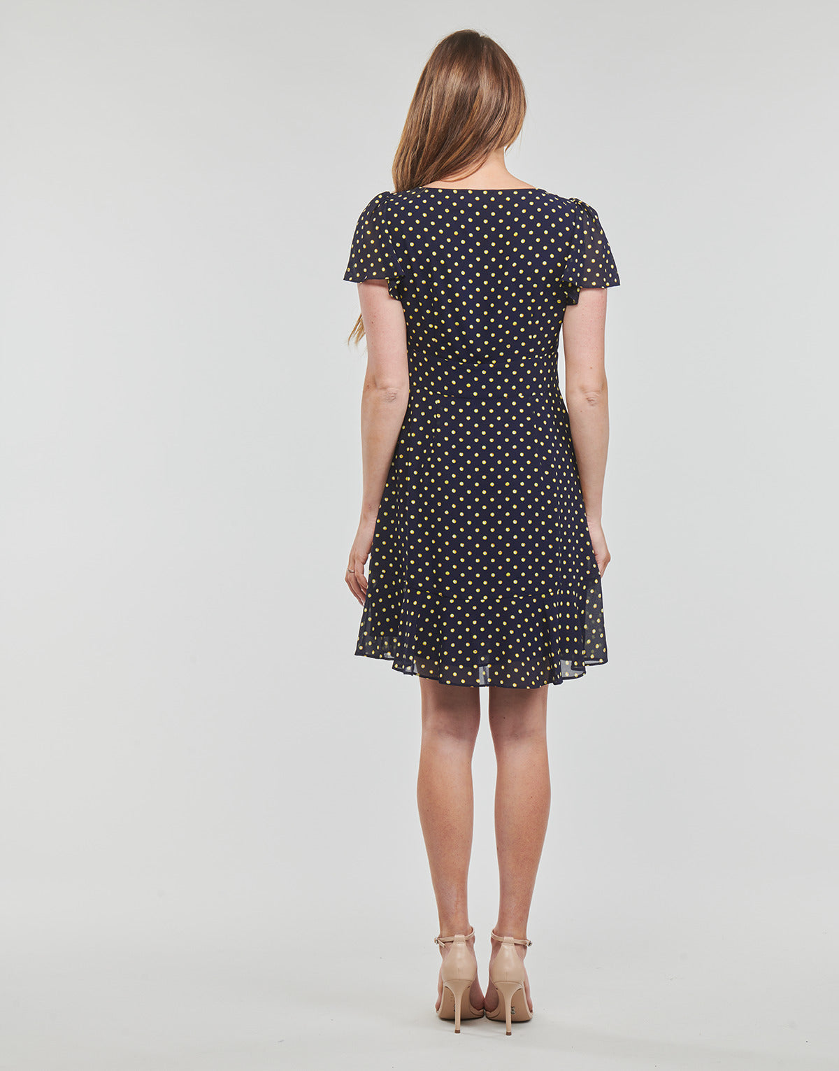 Abito corto Donna MICHAEL Michael Kors ASTOR PRNT TIE DRS Marine