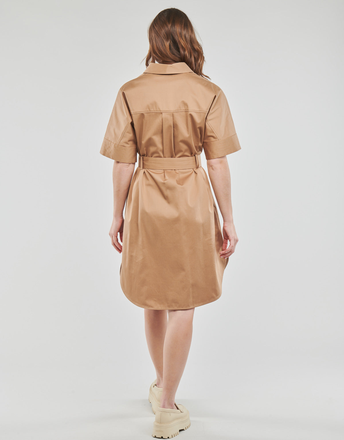 Abito corto Donna BOSS Dashile1 Beige