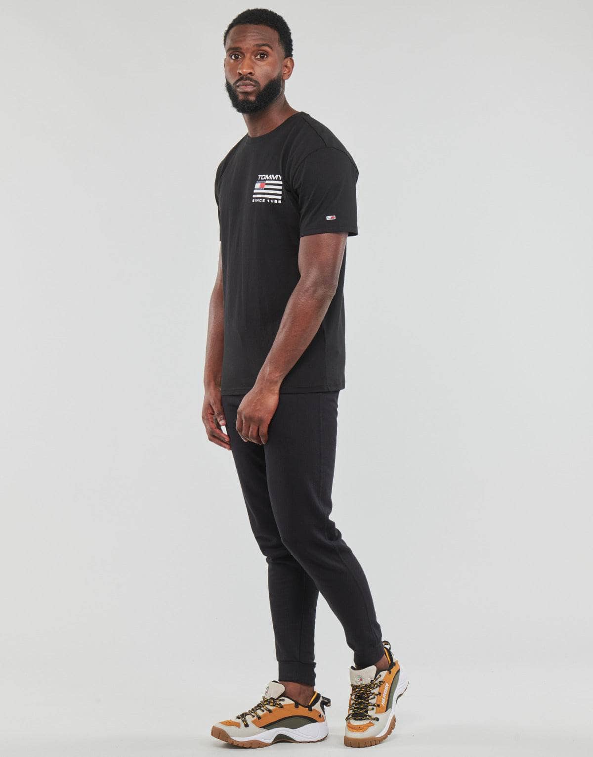 T-shirt Uomo Tommy Jeans TJM CLSC RWB BACK LOGO TEE Nero