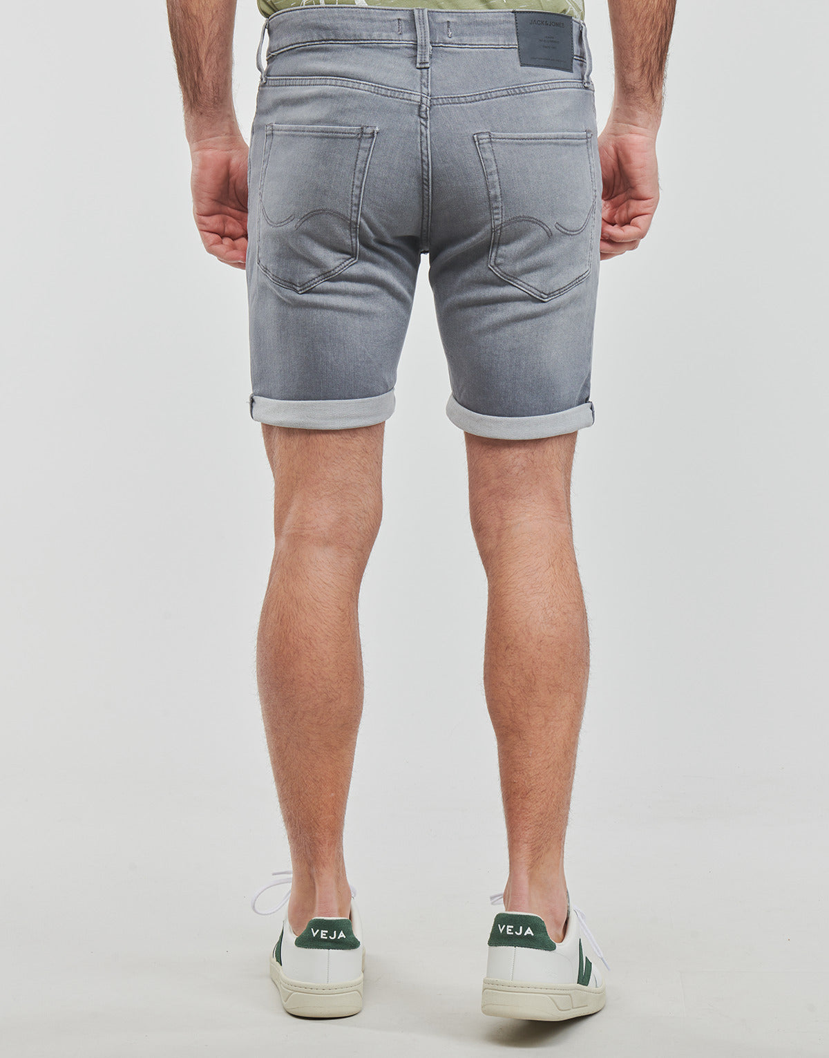 Pantaloni corti Uomo Jack & Jones JJIRICK JJICON SHORTS Grigio