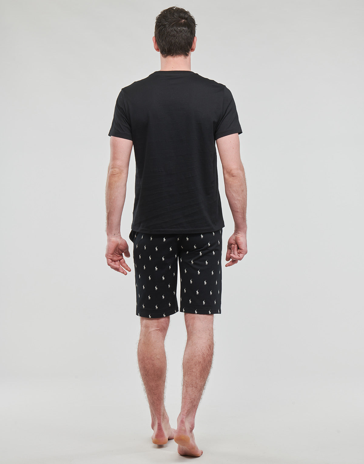 T-shirt Uomo Polo Ralph Lauren SLEEPWEAR-S/S CREW-SLEEP-TOP Nero