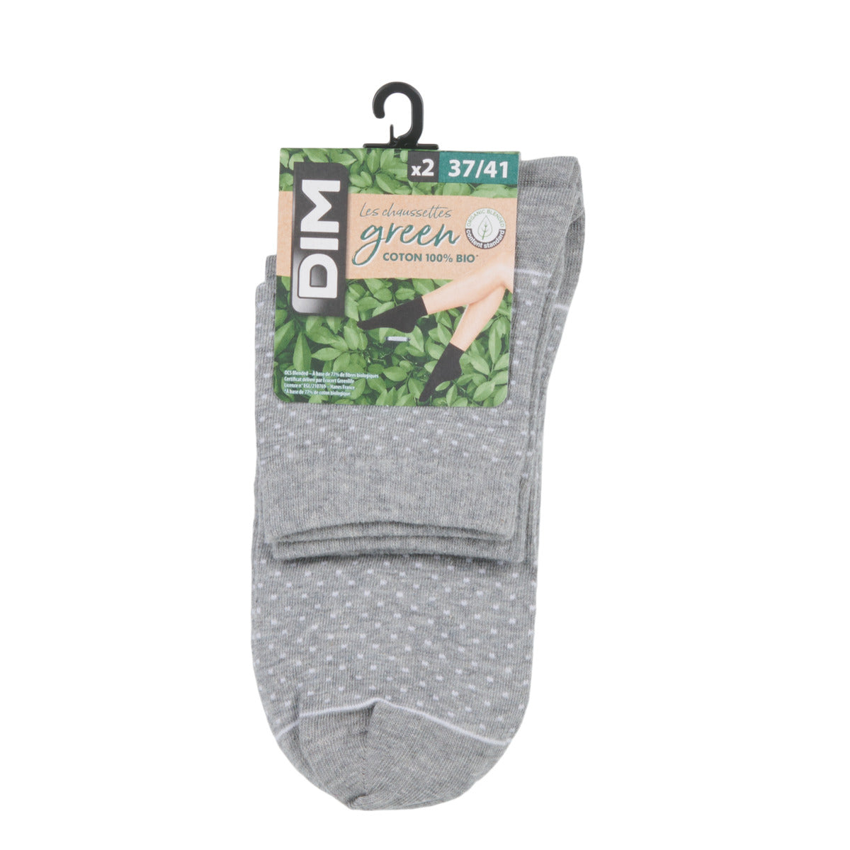 Calzini Donna DIM MC GREEN FANCY PACK X2 Grigio