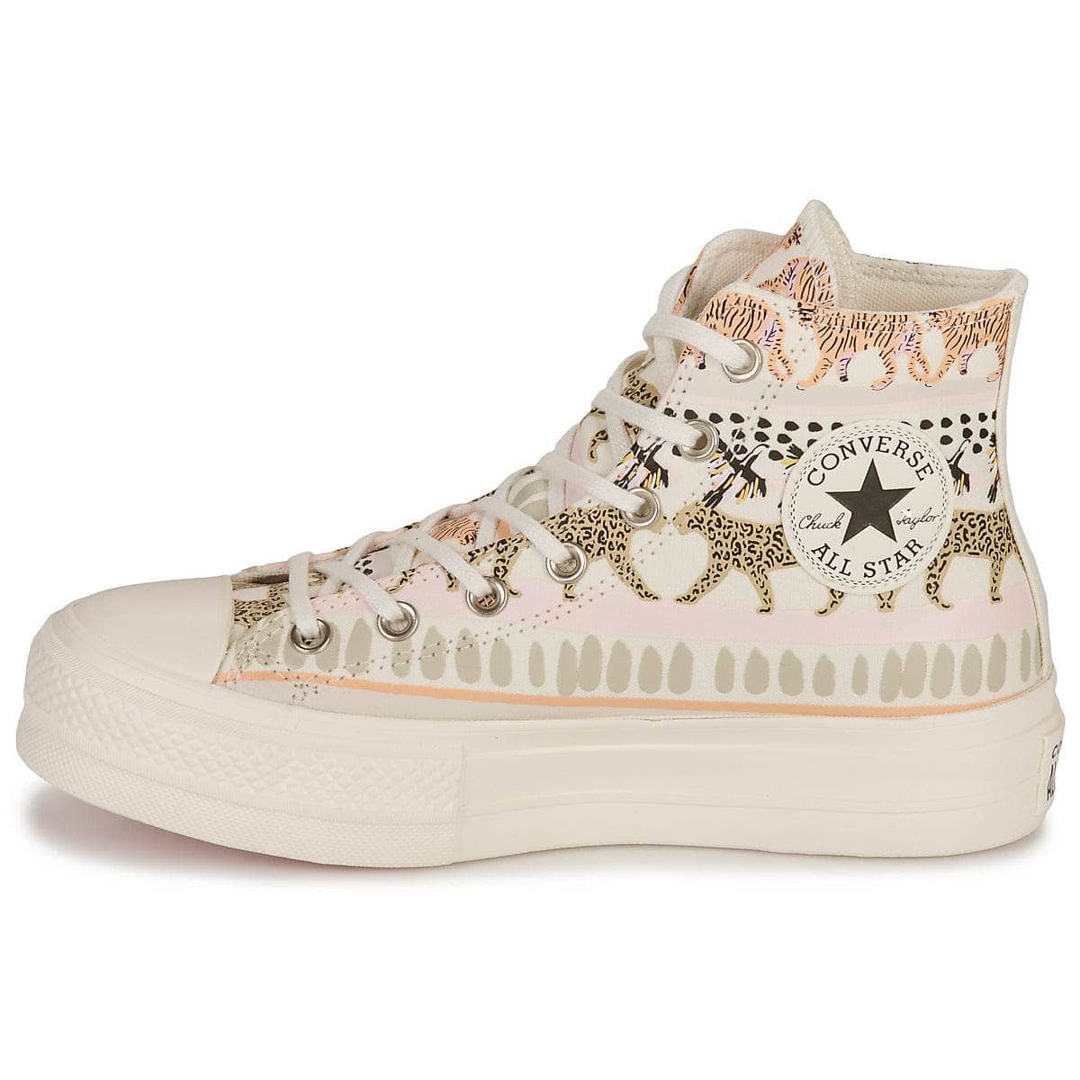 Sneakers alte Donna Converse CHUCK TAYLOR ALL STAR LIFT-ANIMAL ABSTRACT Multicolore