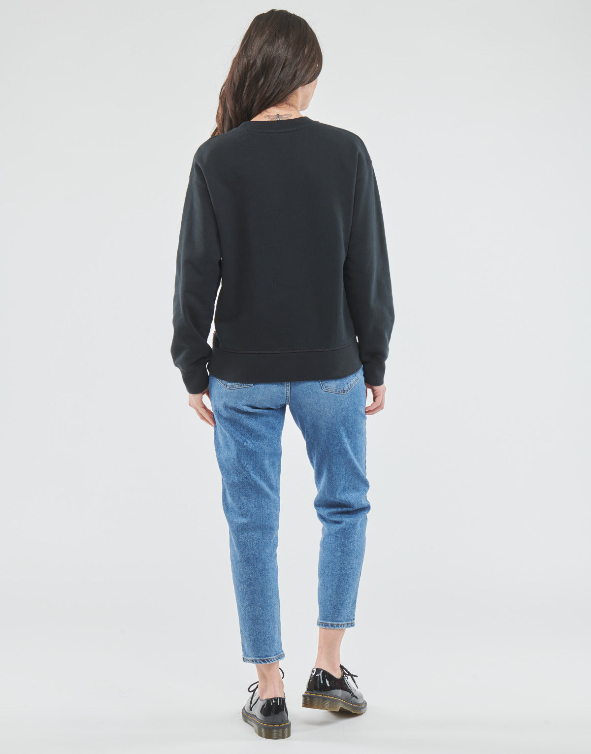 Felpa Donna Levis GRAPHIC STANDARD CREW Nero