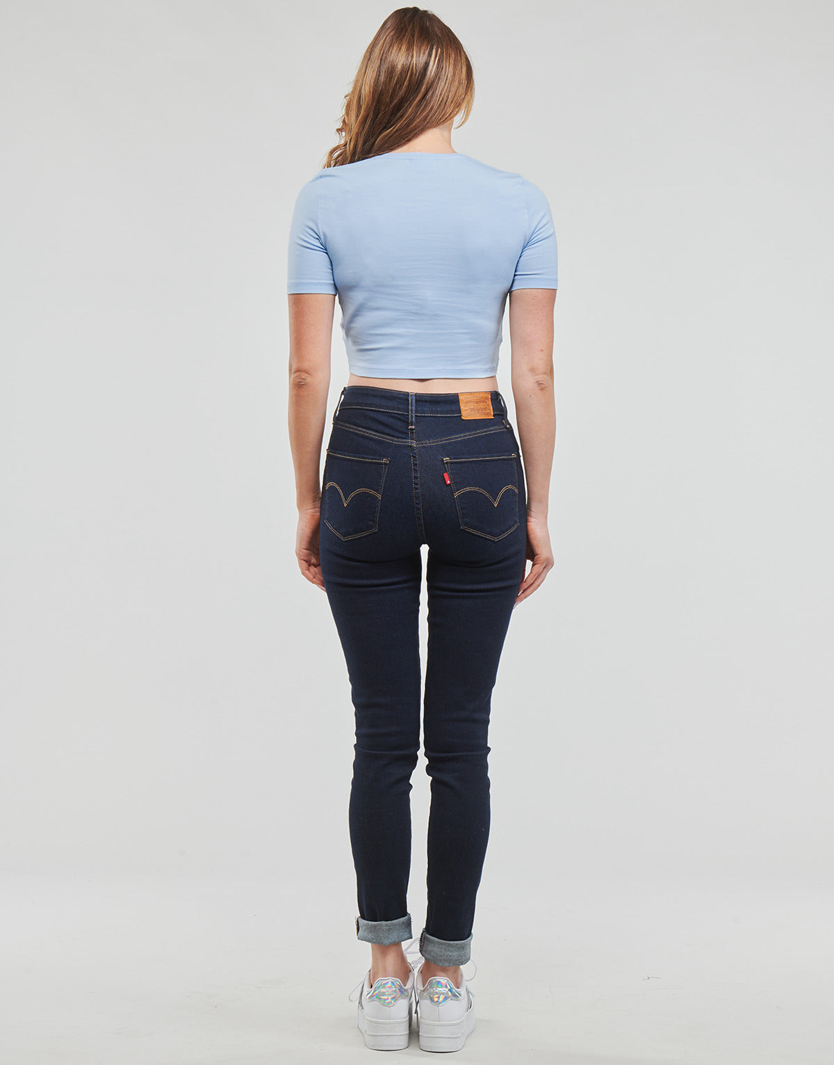 Camicetta Donna Noisy May NMTWIGGI S/S TOP NOOS Blu