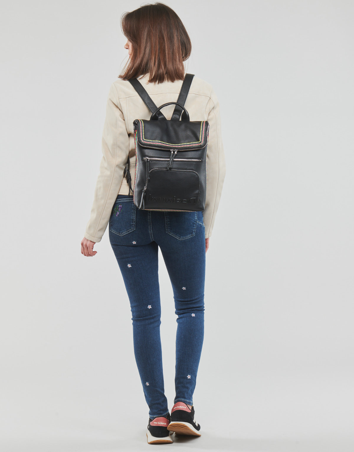 Giacca in pelle Donna Desigual CHAQ_DETROIT Bianco