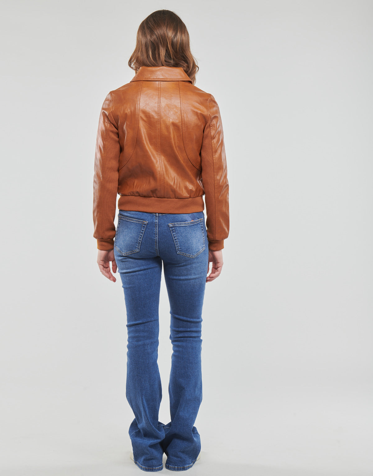 Giacca in pelle Donna Desigual CHAQ_DALLAS Marrone