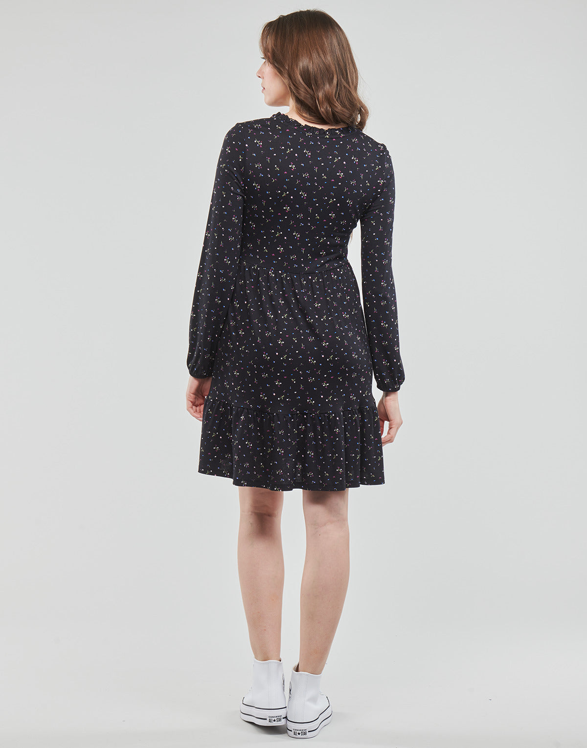 Abito corto Donna Esprit CVE AOP crepe Nero