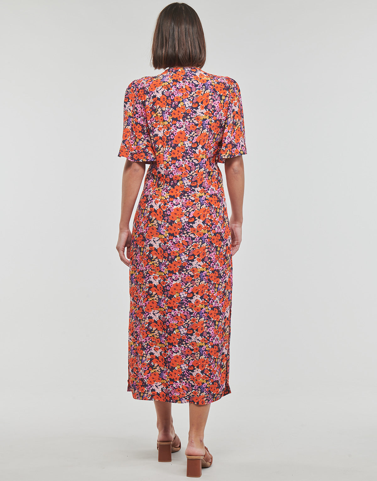 Abito lungo Donna Esprit dress midi aop Multicolore