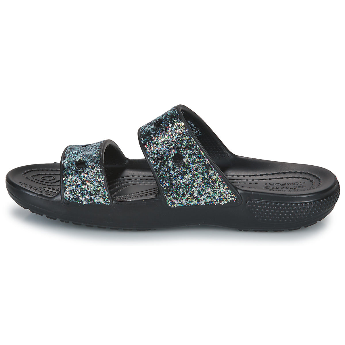 Scarpe bambini ragazza Crocs Classic Crocs Glitter Sandal K Nero