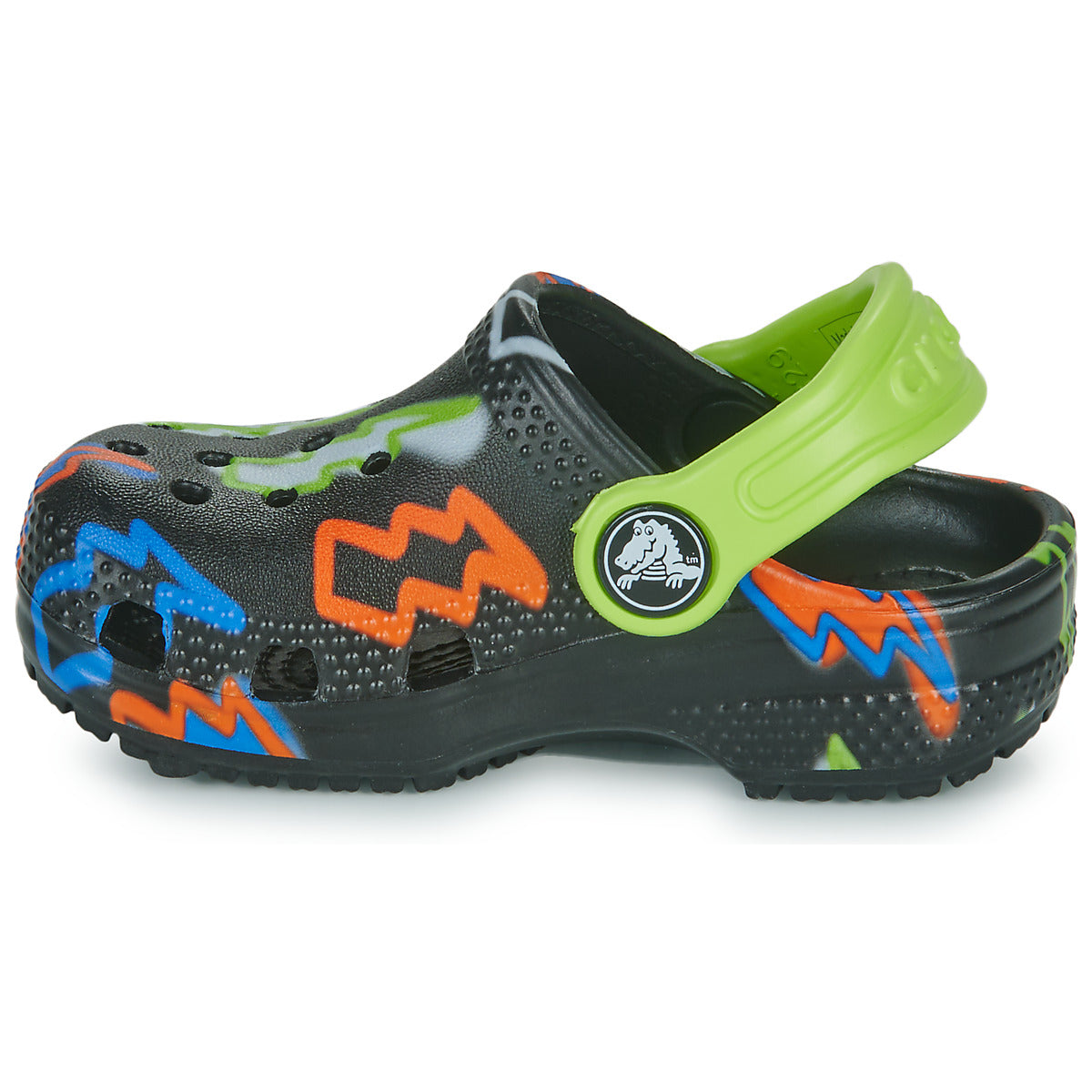Scarpe bambini ragazzo Crocs Classic Lightning Bolt CgT Nero