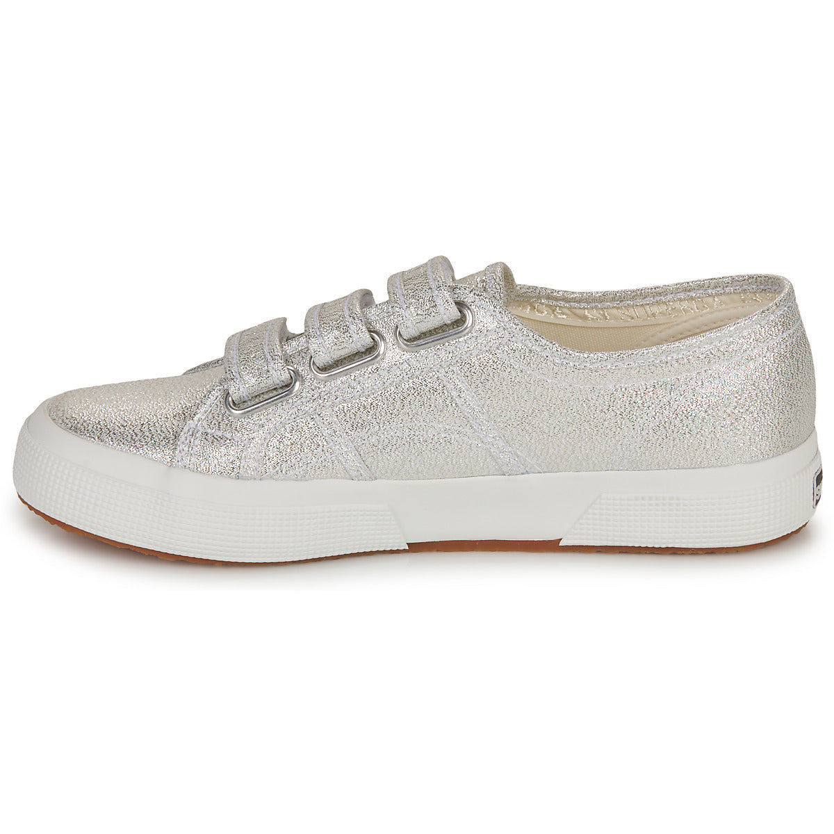 Sneakers basse Donna Superga 2750 LAME STRAP Argento