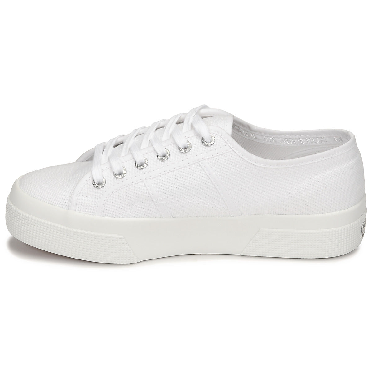 Sneakers basse Donna Superga 2740 COTON PLATFORM Bianco