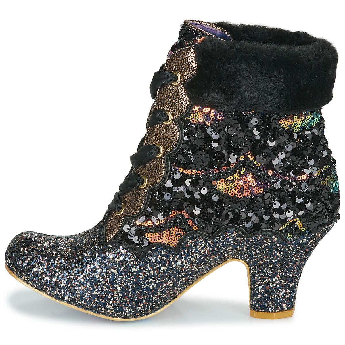 Stivaletti Donna Irregular Choice Cuppa T Nero