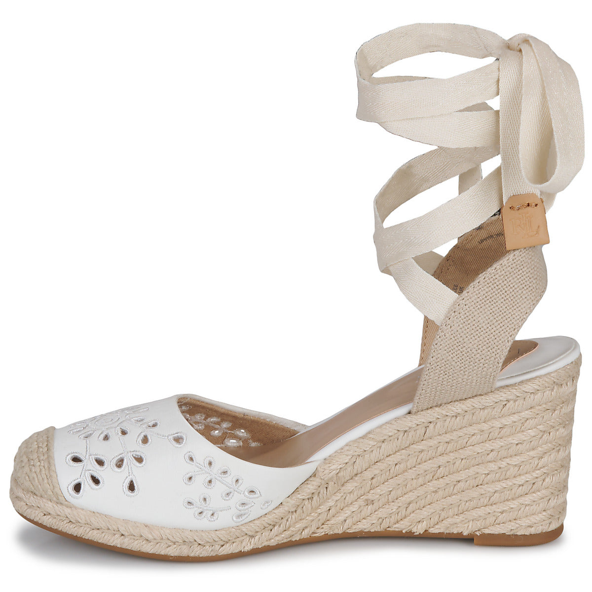 Sandali Donna Lauren Ralph Lauren PAISLEE EYLT-ESPADRILLES-WEDGE Bianco