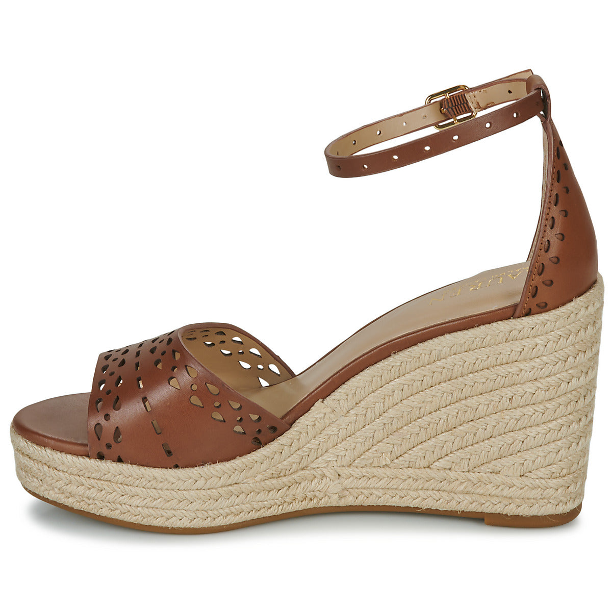 Sandali Donna Lauren Ralph Lauren HAANA-ESPADRILLES-WEDGE Marrone