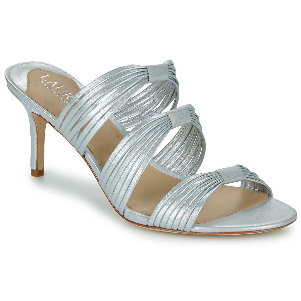 Scarpe Donna Lauren Ralph Lauren LORRAINE-SANDALS-HEEL SANDAL Argento