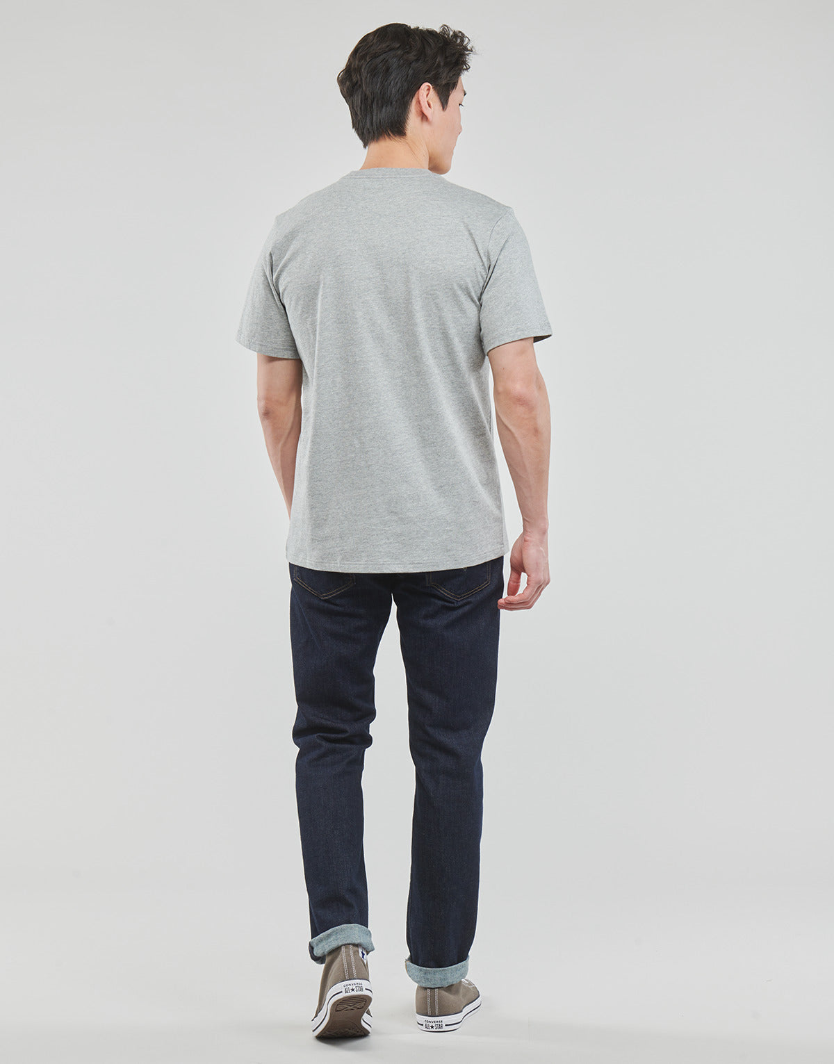 T-shirt Uomo Converse GO-TO ALL STAR PATCH LOGO Grigio