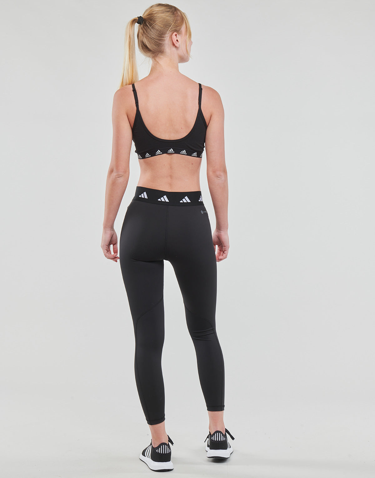 Reggiseno sportivo Donna adidas PUREB LS BRA Nero