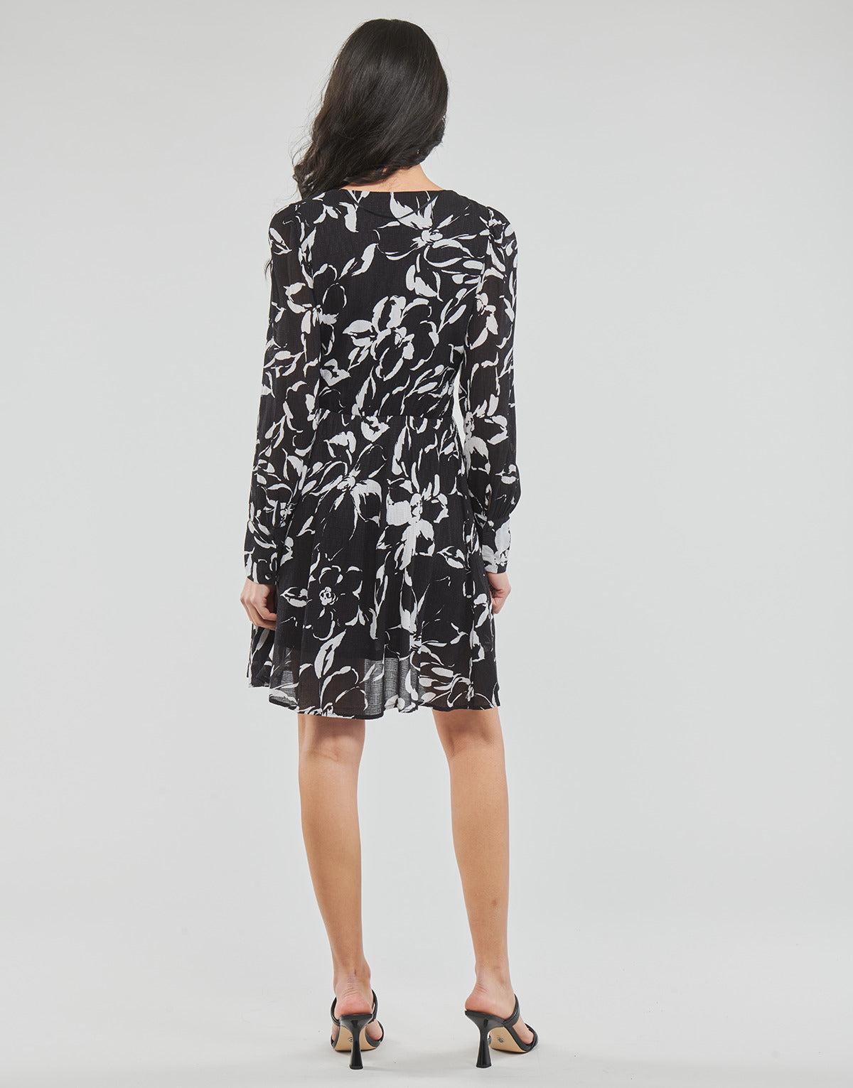 Abito corto Donna Vero Moda VMPOLLIANA LS SHORT DRESS WVN Nero