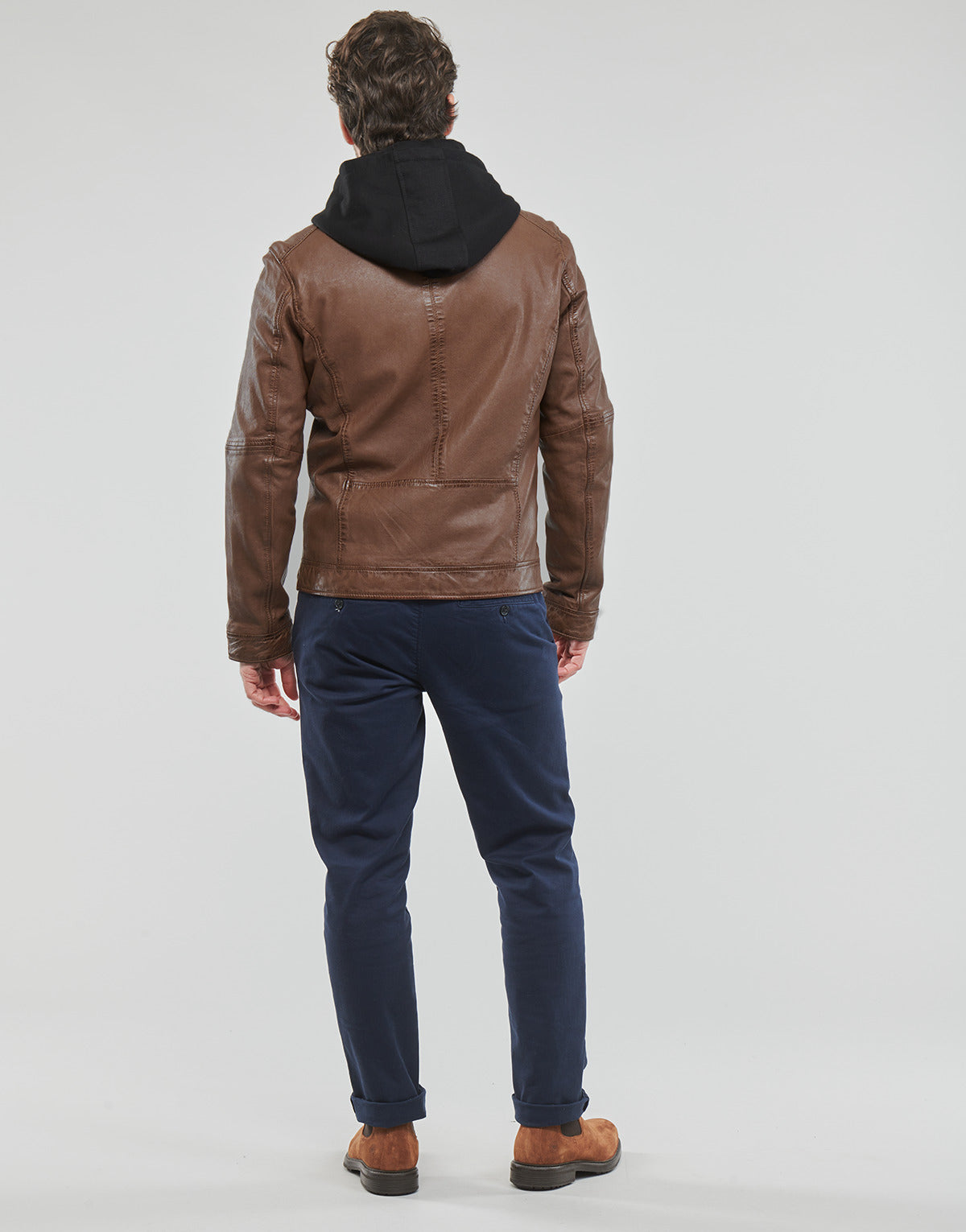 Giacca in pelle Uomo Oakwood KINGSLEY Marrone