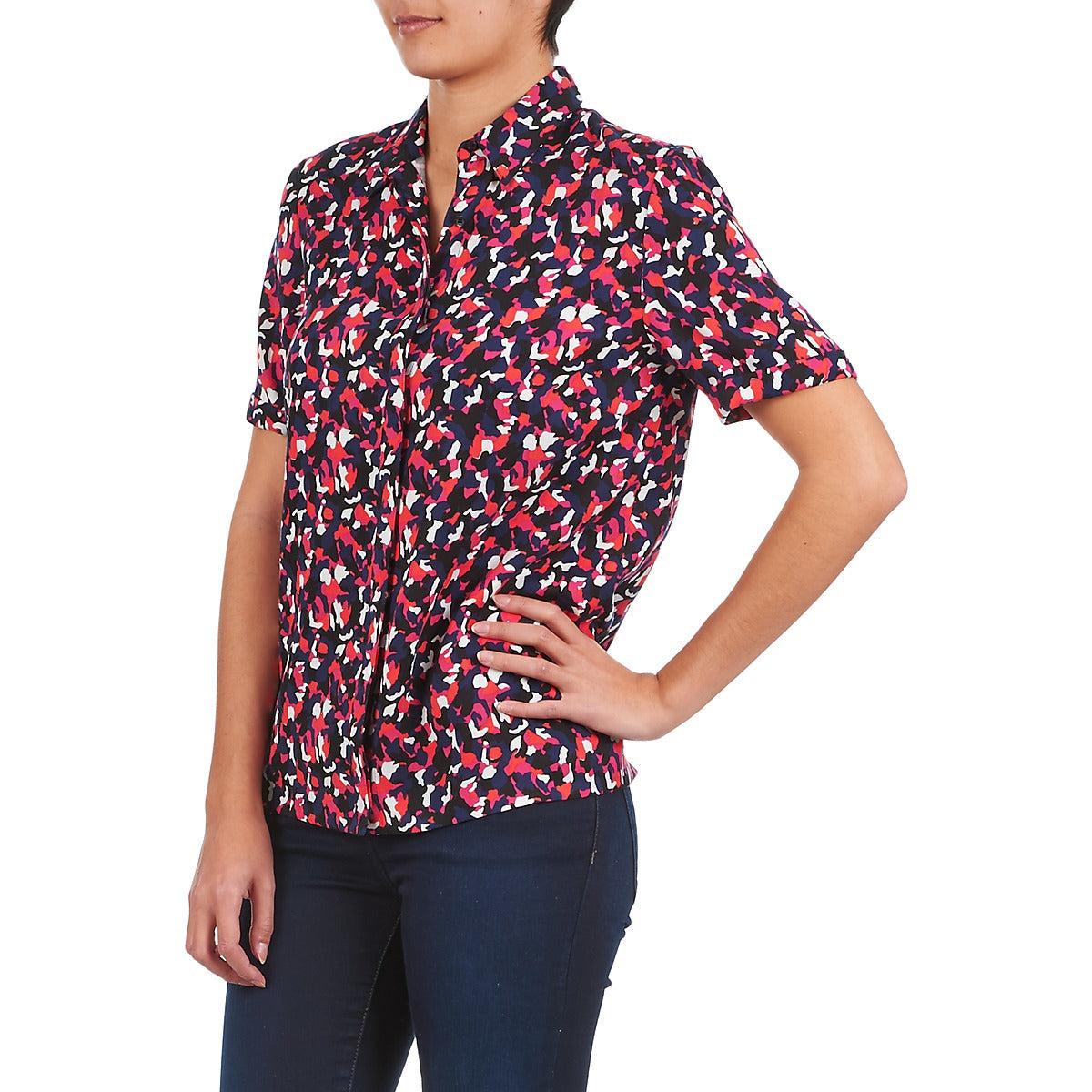 Camicia a maniche corte Donna American Retro NEOSHIRT Multicolore