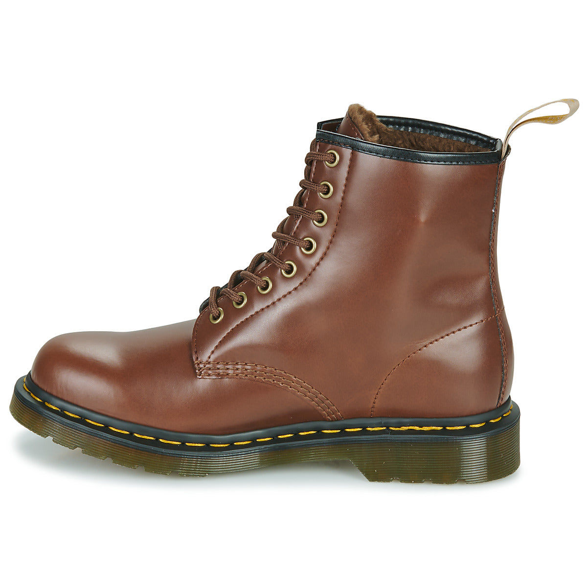 Stivaletti Uomo Dr. Martens VEGAN 1460 BROWN NORFOLK Marrone