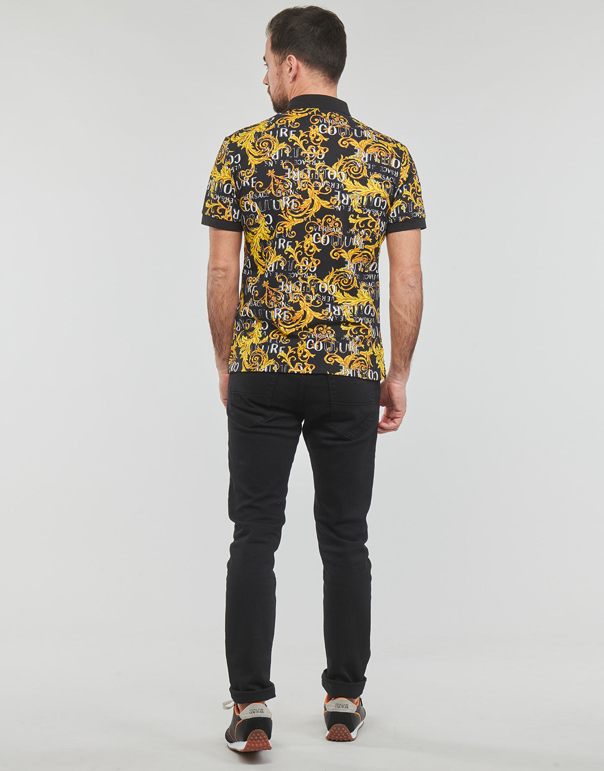 Polo Uomo Versace Jeans Couture GAG6S0 Nero