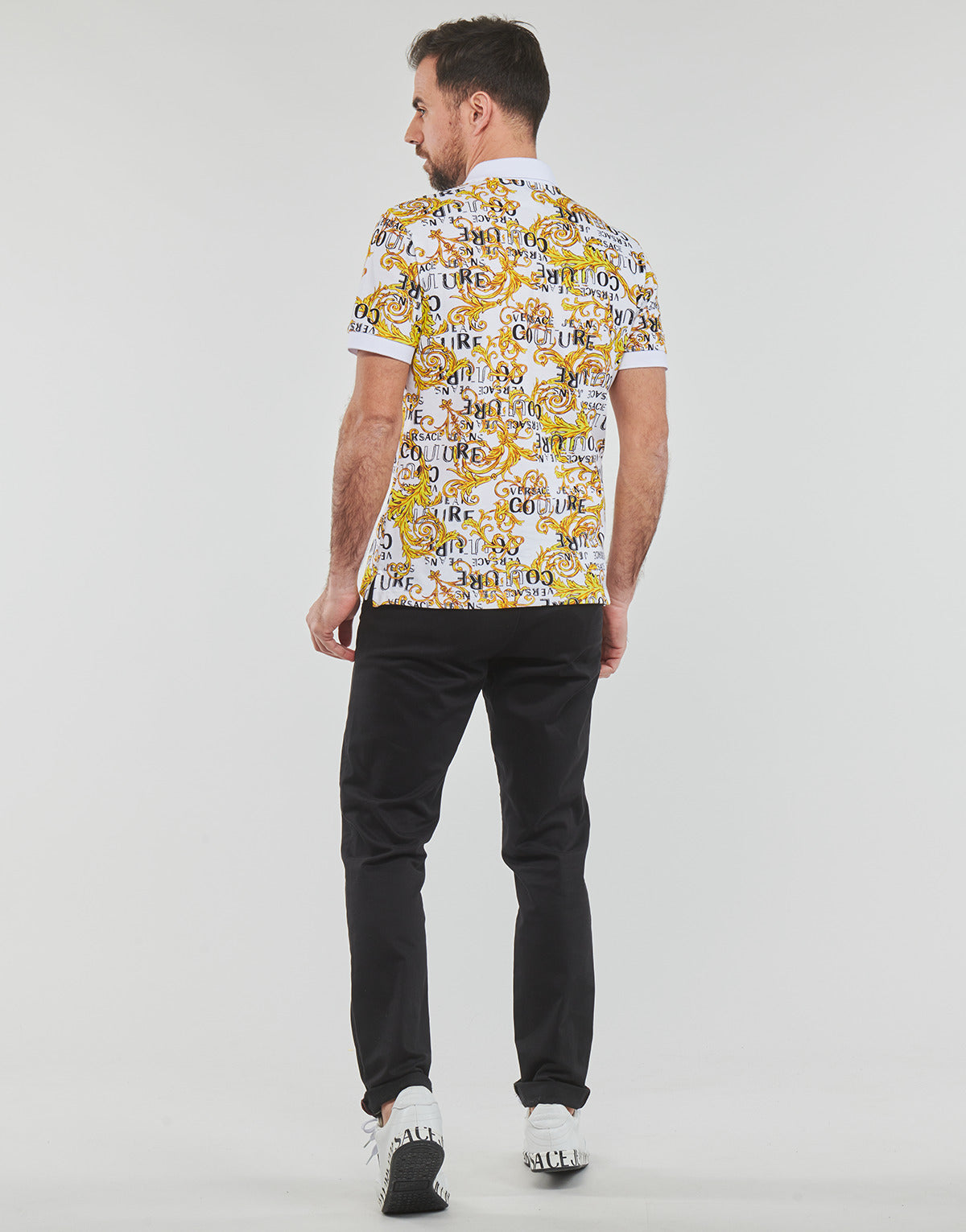 Polo Uomo Versace Jeans Couture GAG6S0 Bianco
