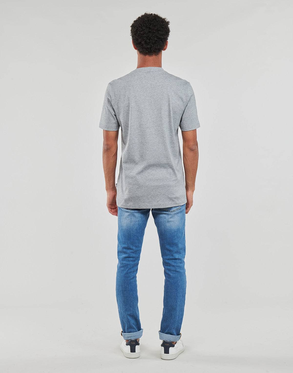 T-shirt Uomo BOSS TIBURT 414 Grigio