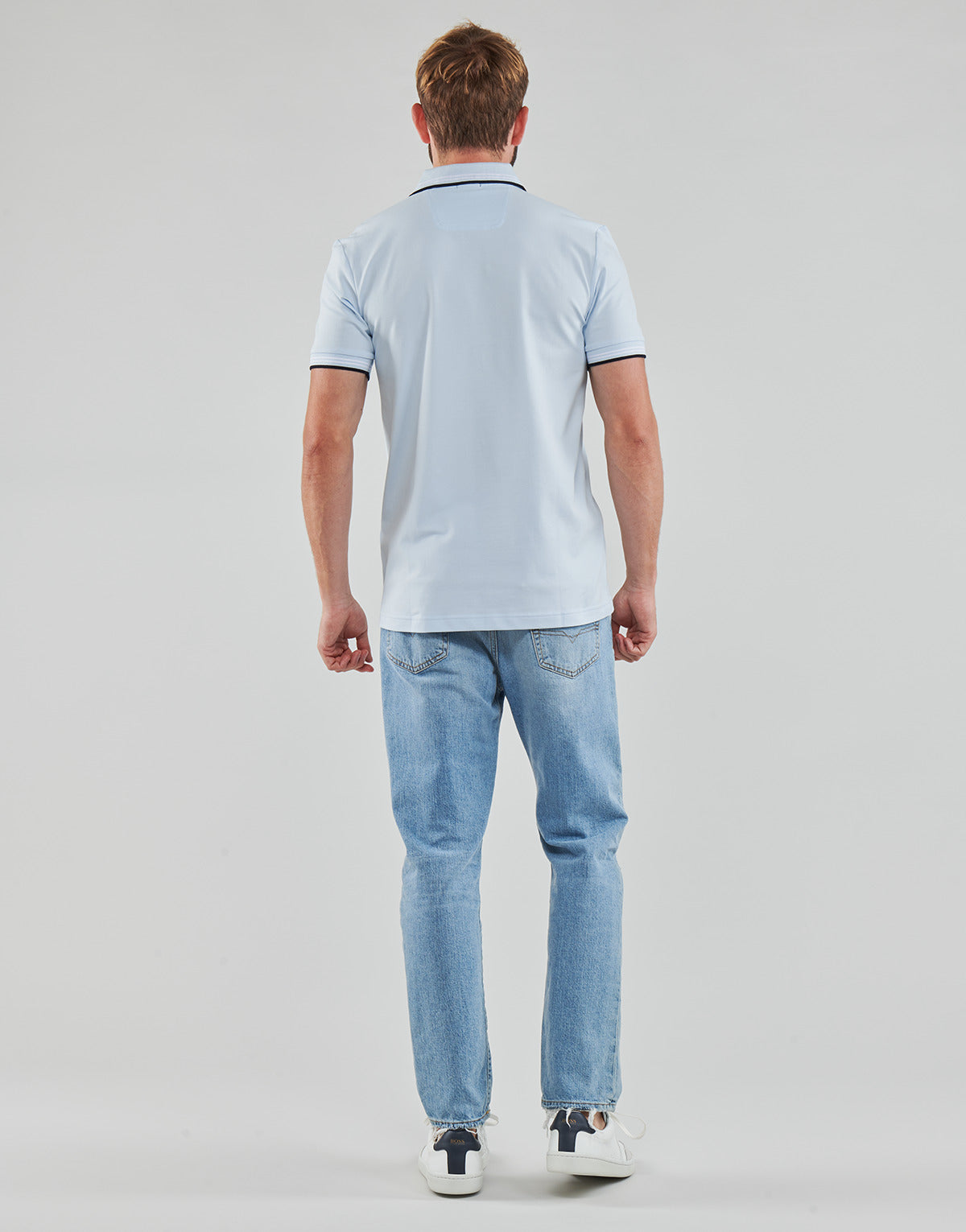 Polo Uomo BOSS PAUL CURVED Blu