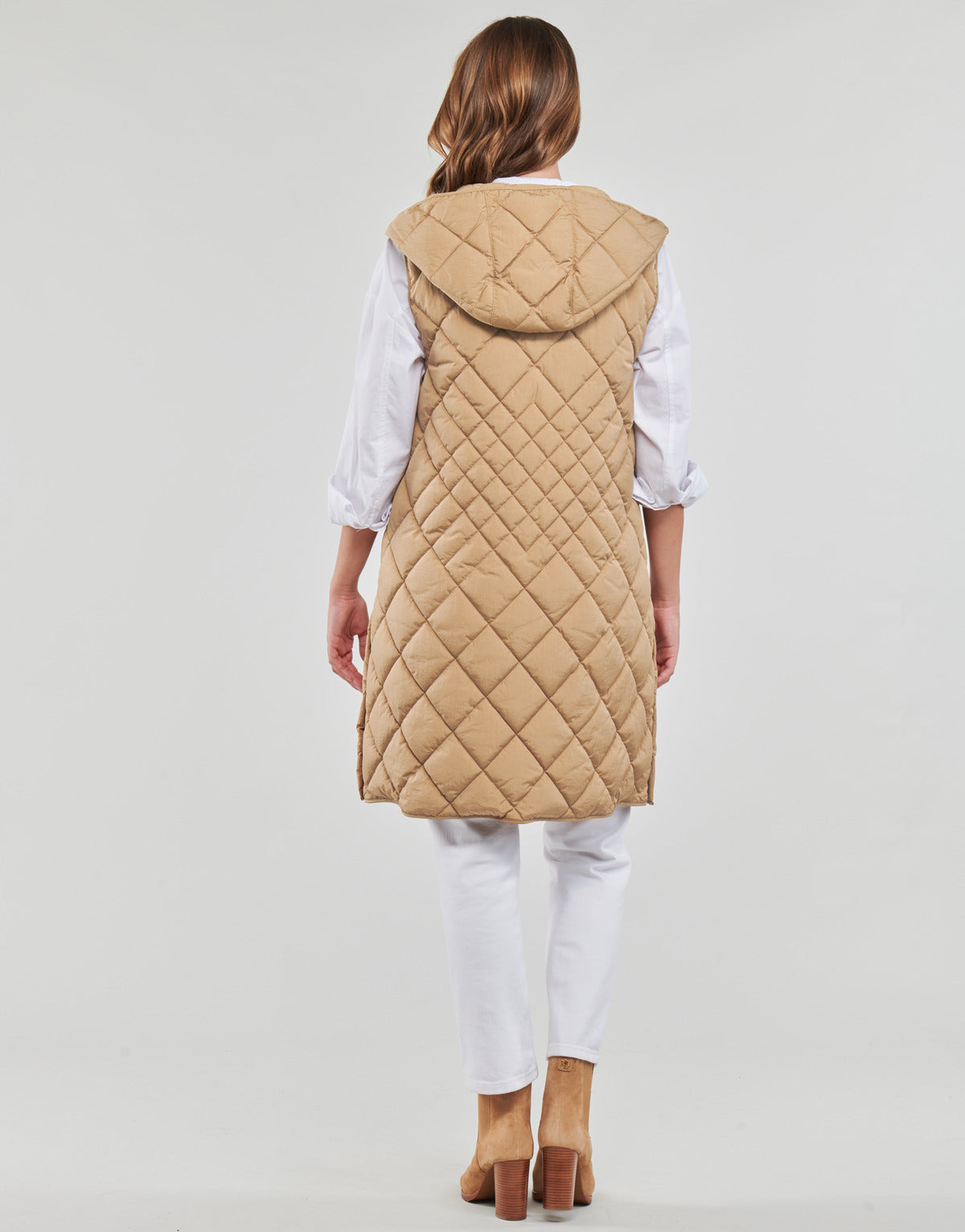 Piumino Donna BOSS Peffi Beige