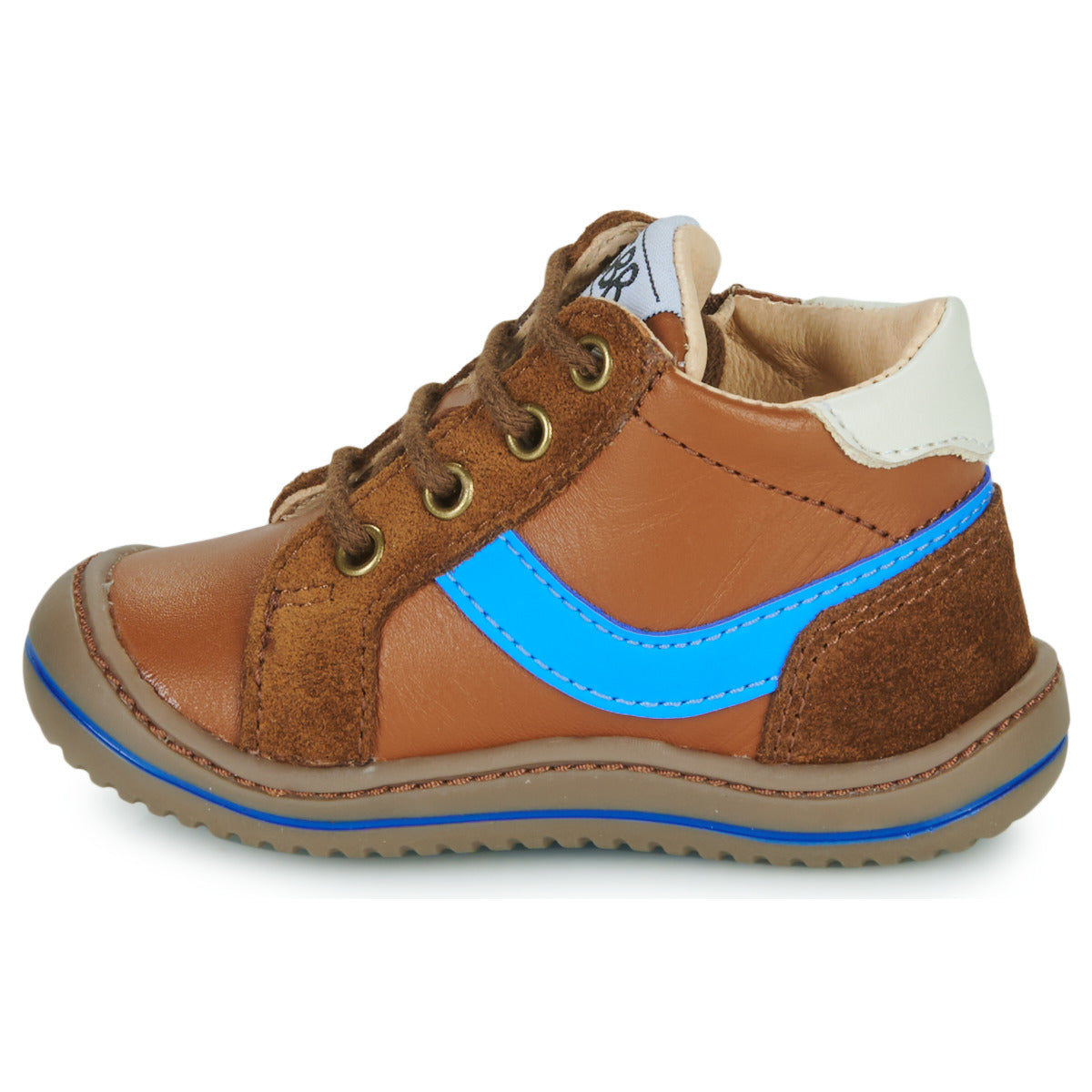 Scarpe bambini ragazzo GBB FLEXOO ZIPOU Marrone