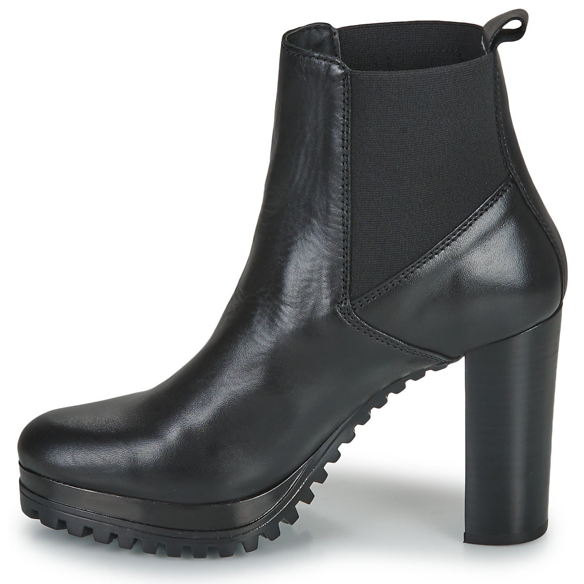 Stivaletti Donna Tommy Jeans Essentials High Heel Boot Nero