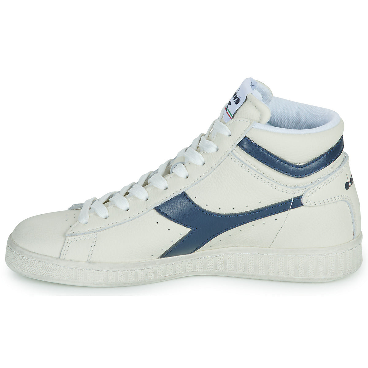 Sneakers alte Uomo Diadora GAME L HIGH WAXED Bianco