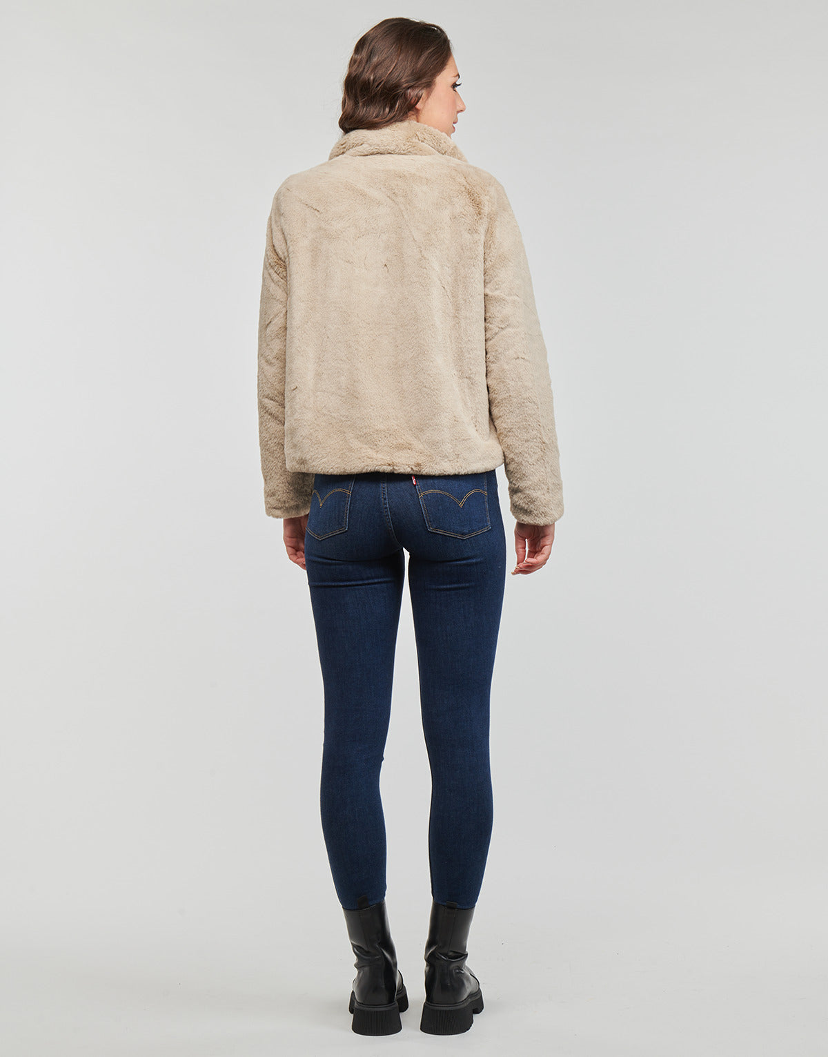 Giubbotto Donna Only ONLNEWVIDA FAUX FUR JACKET CC OTW Beige