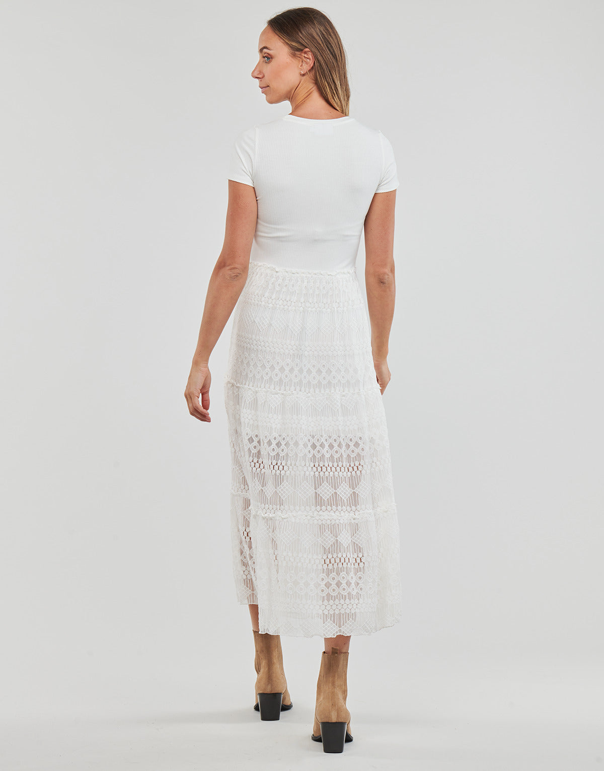 Abito lungo Donna Desigual DARLING Bianco