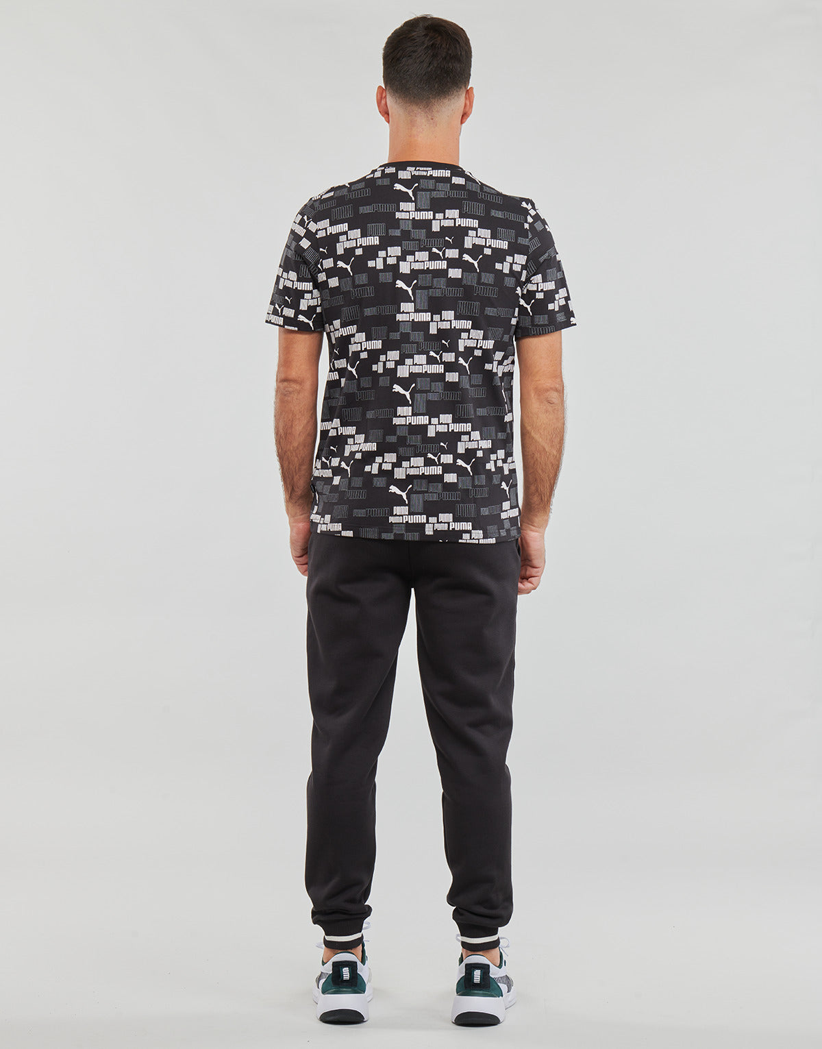 T-shirt Uomo Puma ESS+ LOGO LAB AOP TEE Nero