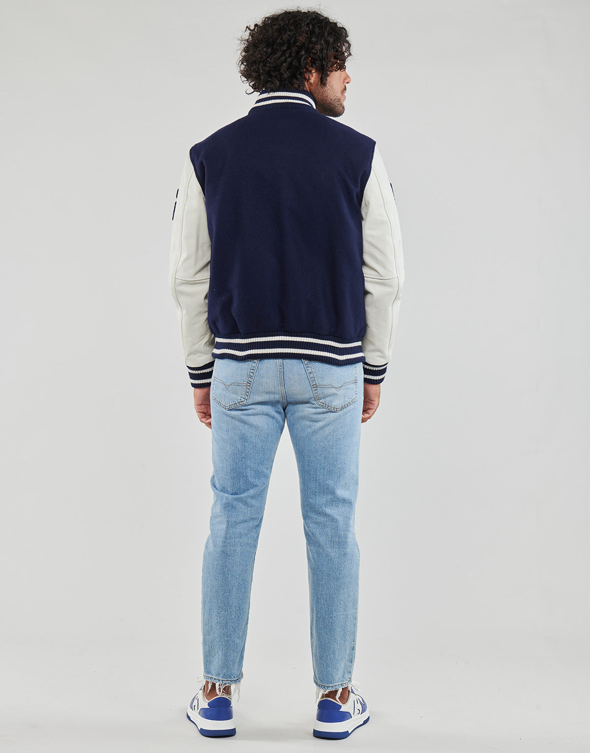 Giacca in pelle Uomo Oakwood COLLEGE BI Blu