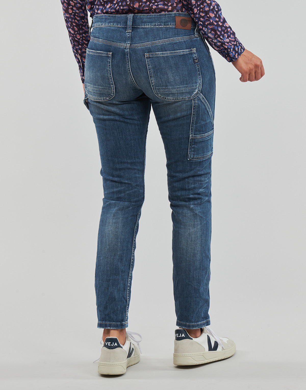 Jeans boyfriend Donna Le Temps des Cerises CHARA Blu