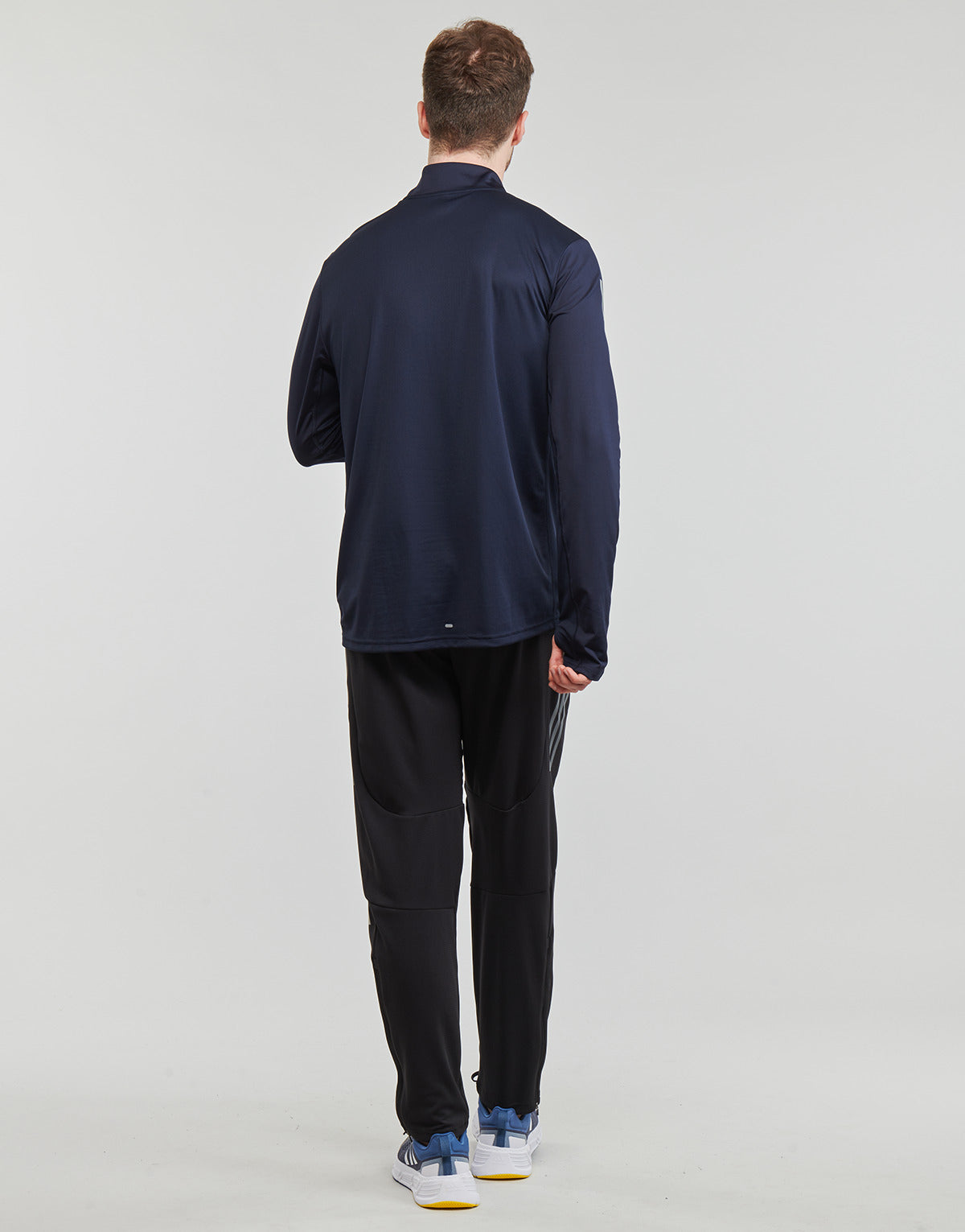 T-shirts a maniche lunghe Uomo adidas OTR 1/4 ZIP Marine