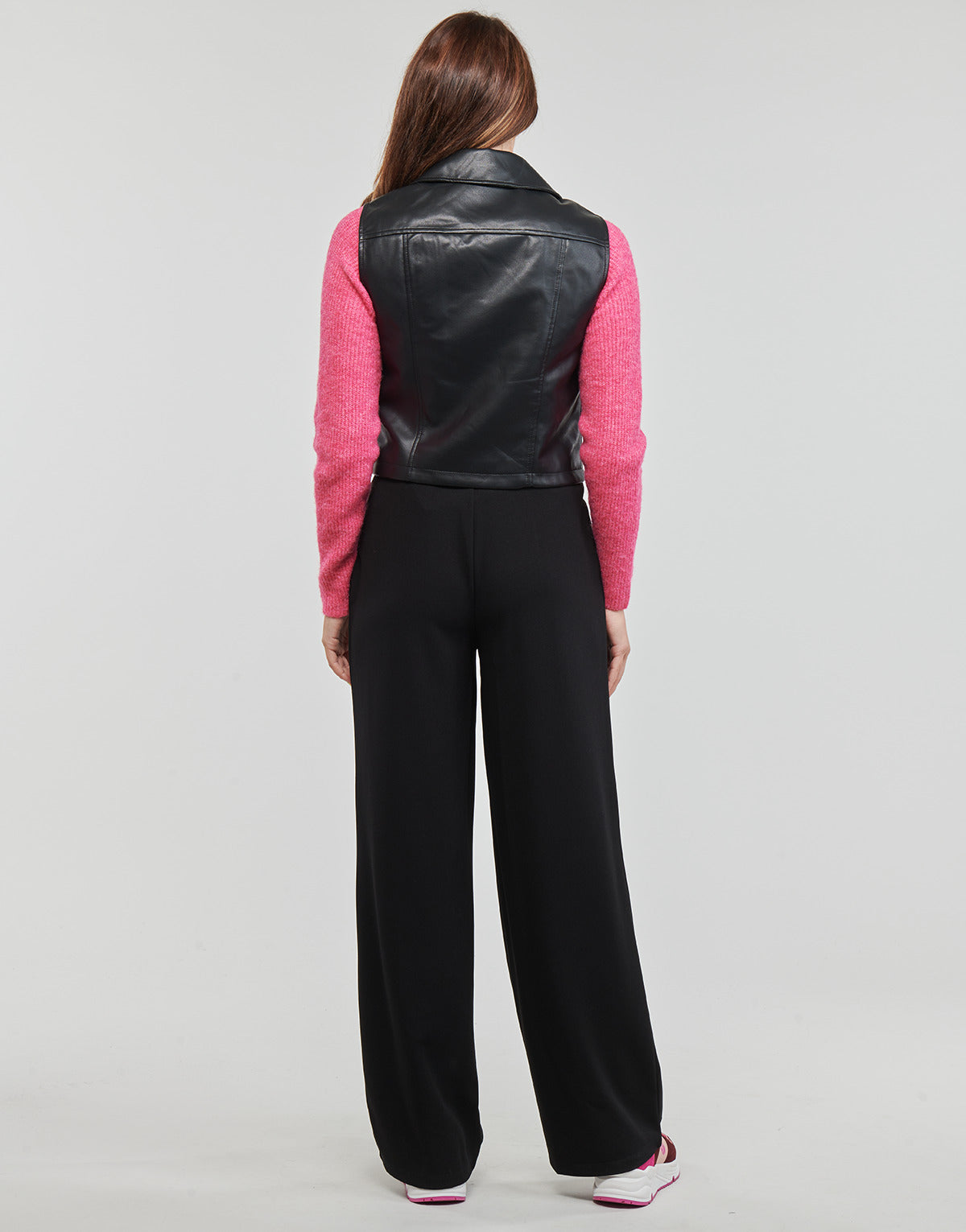 Giacca in pelle Donna JDY JDYNEWETTA FAUX LEATHER WAISTC. OTW SIE Nero