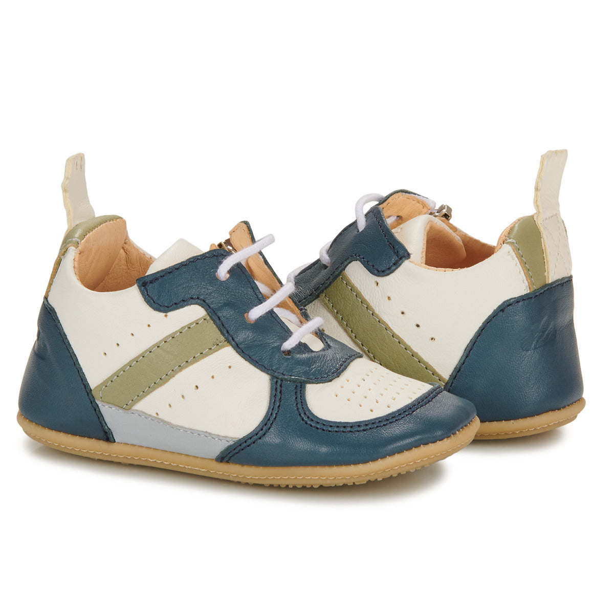 Scarpe bambini ragazzo Easy Peasy MY PRE BASKET LACET Blu