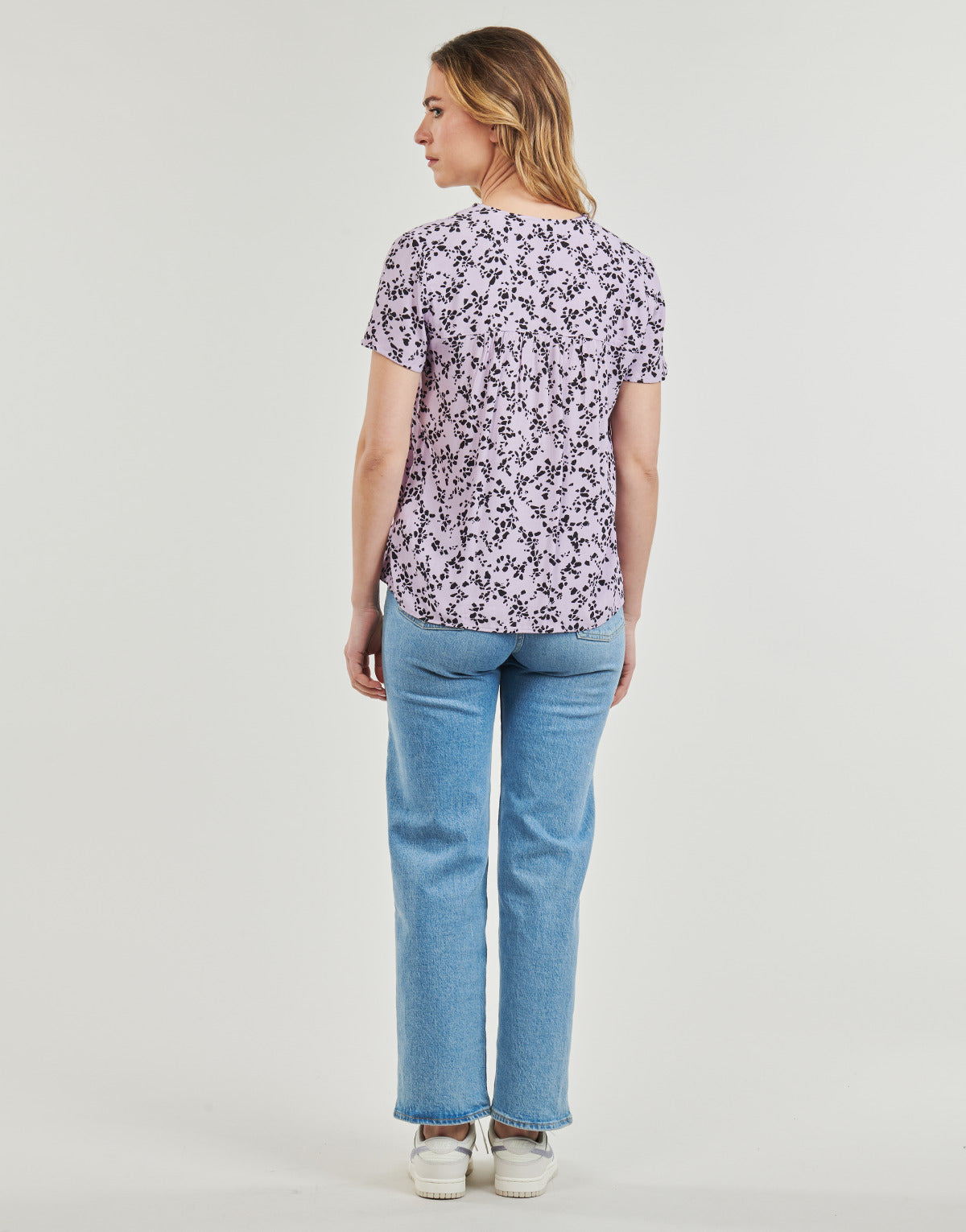 Camicetta Donna Esprit SKI V NECK BLOU Multicolore