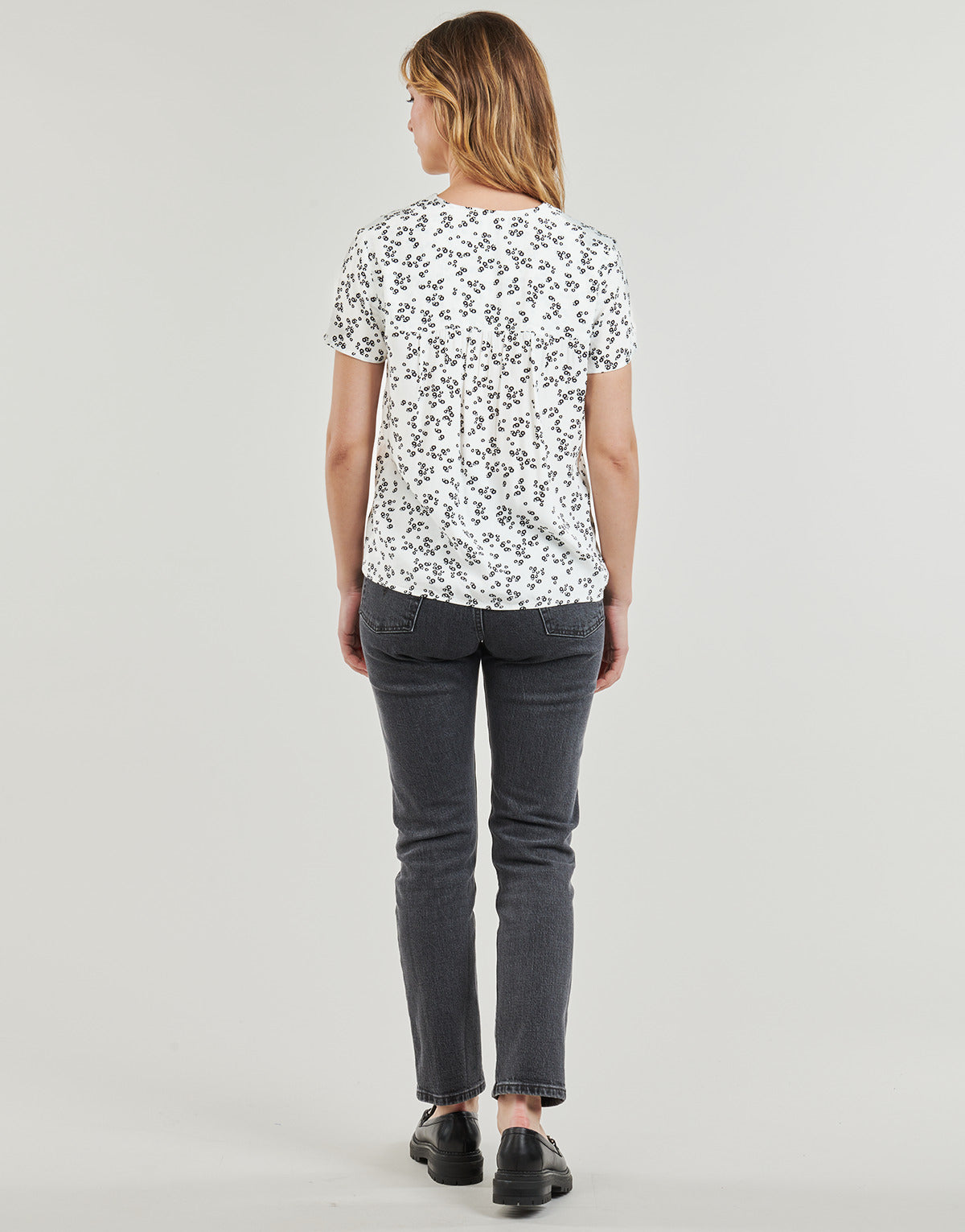 Camicetta Donna Esprit SKI V NECK BLOU Bianco