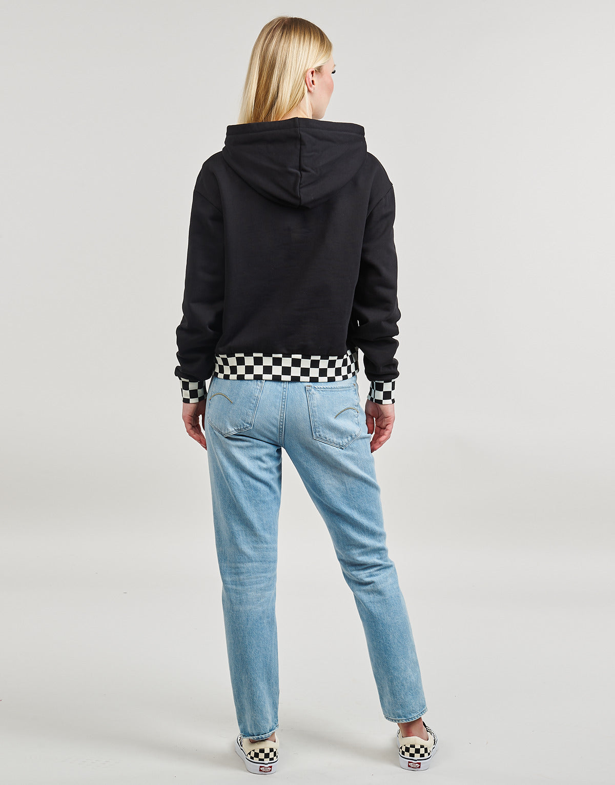 Felpa Donna Vans BOOM BOOM CHECK Nero