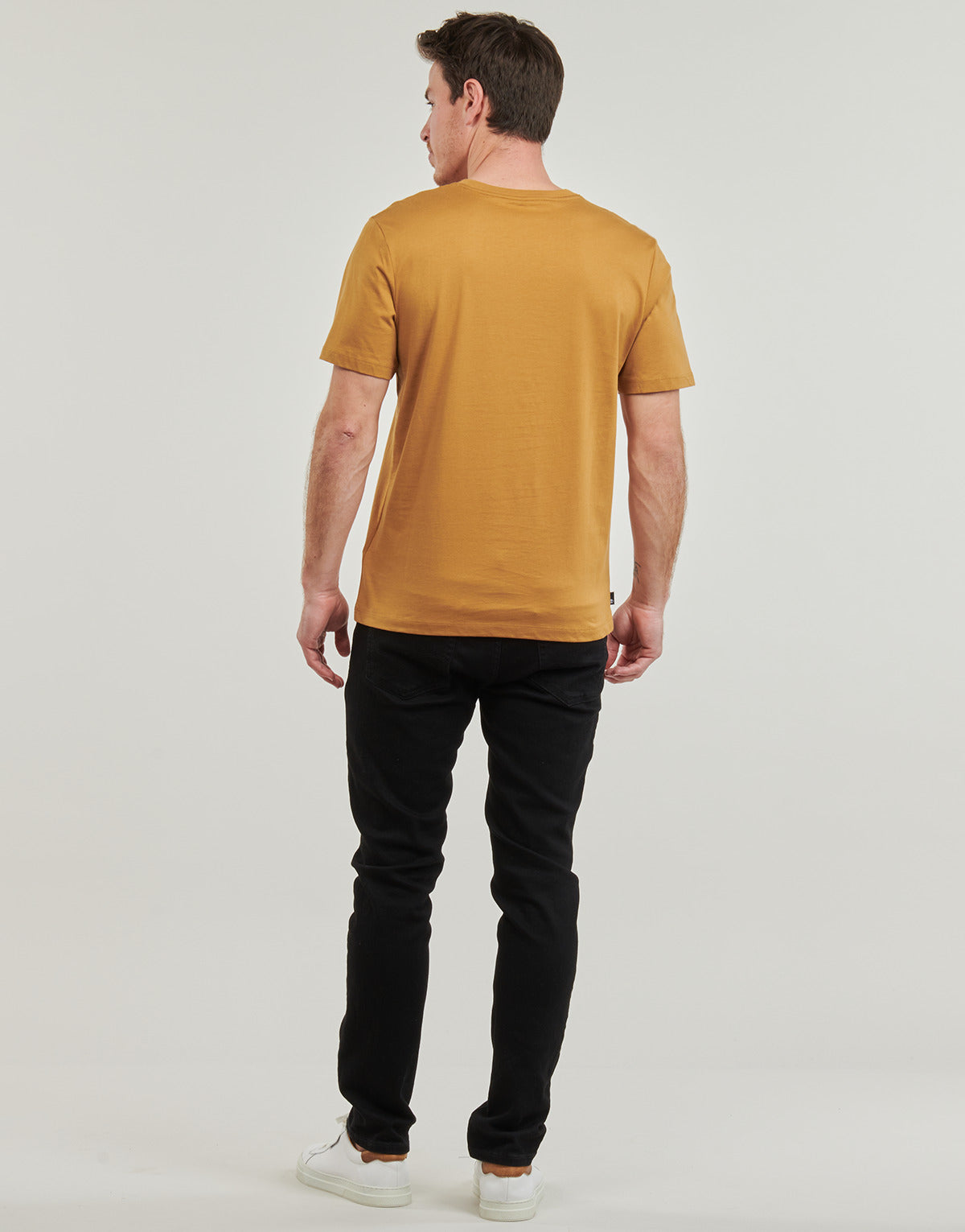 T-shirt Uomo Timberland Linear Logo Short Sleeve Tee Marrone