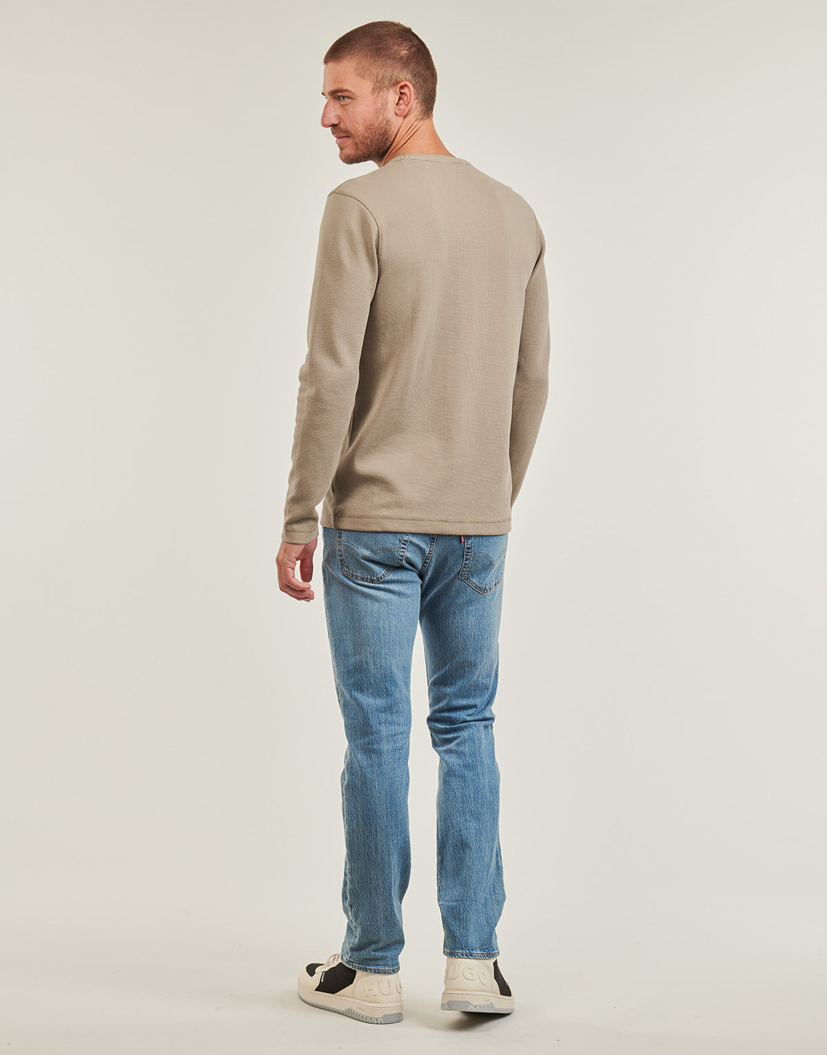 T-shirts a maniche lunghe Uomo BOSS Tempesto Beige