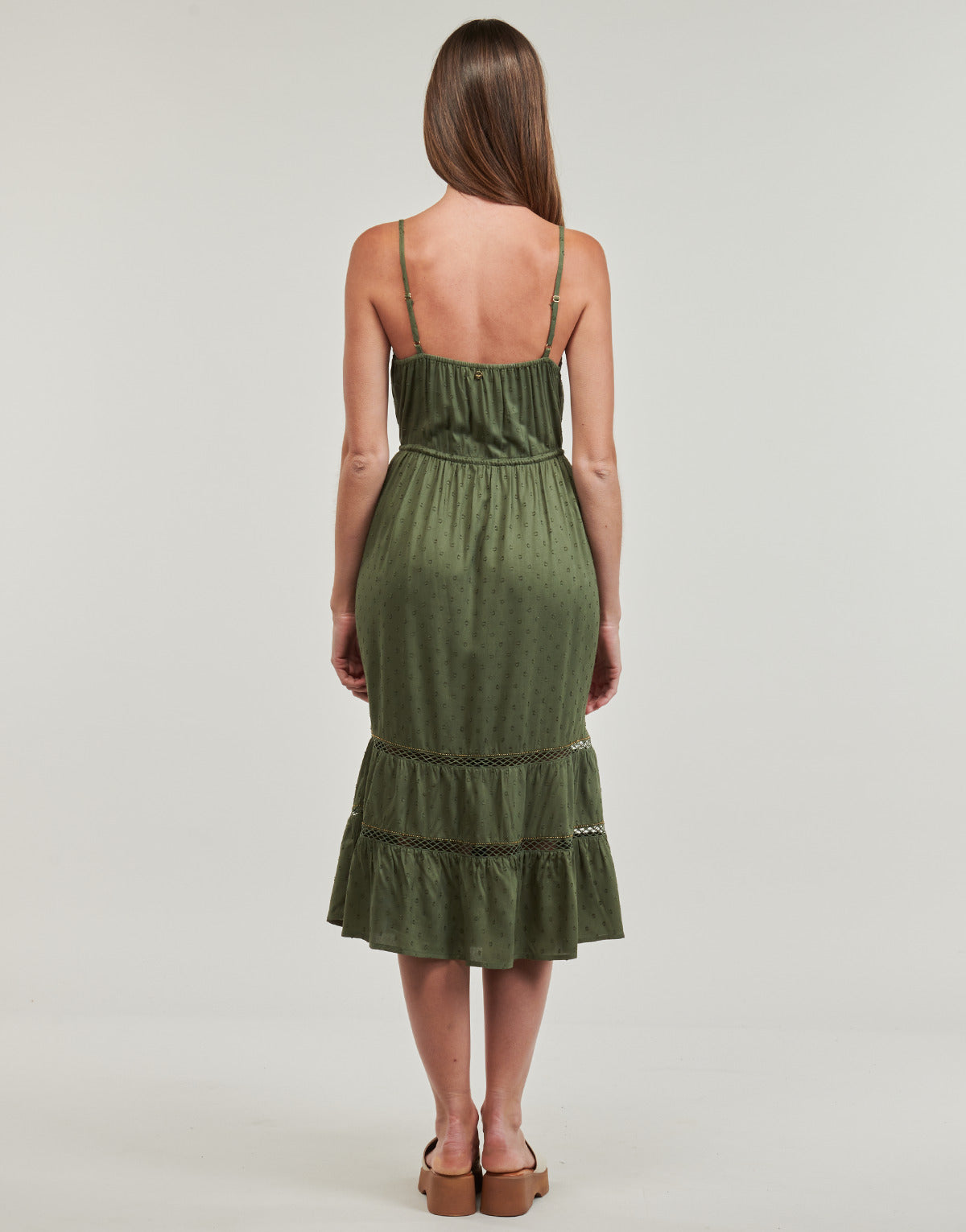 Abito lungo Donna Deeluxe ANABELLA Kaki