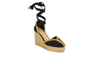 Scarpe Espadrillas Donna Castaner COEUR Nero